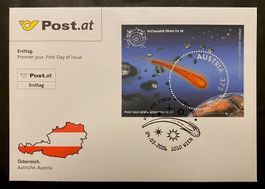 Österreich FDC - Marke mit Sternenstaub