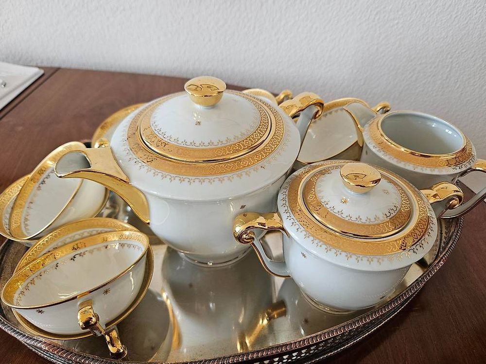 Limoges : Magnifique Service à Thé / Café époque Art Dé