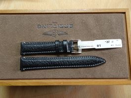 Uhrenband Leder Schwarz 18mm
