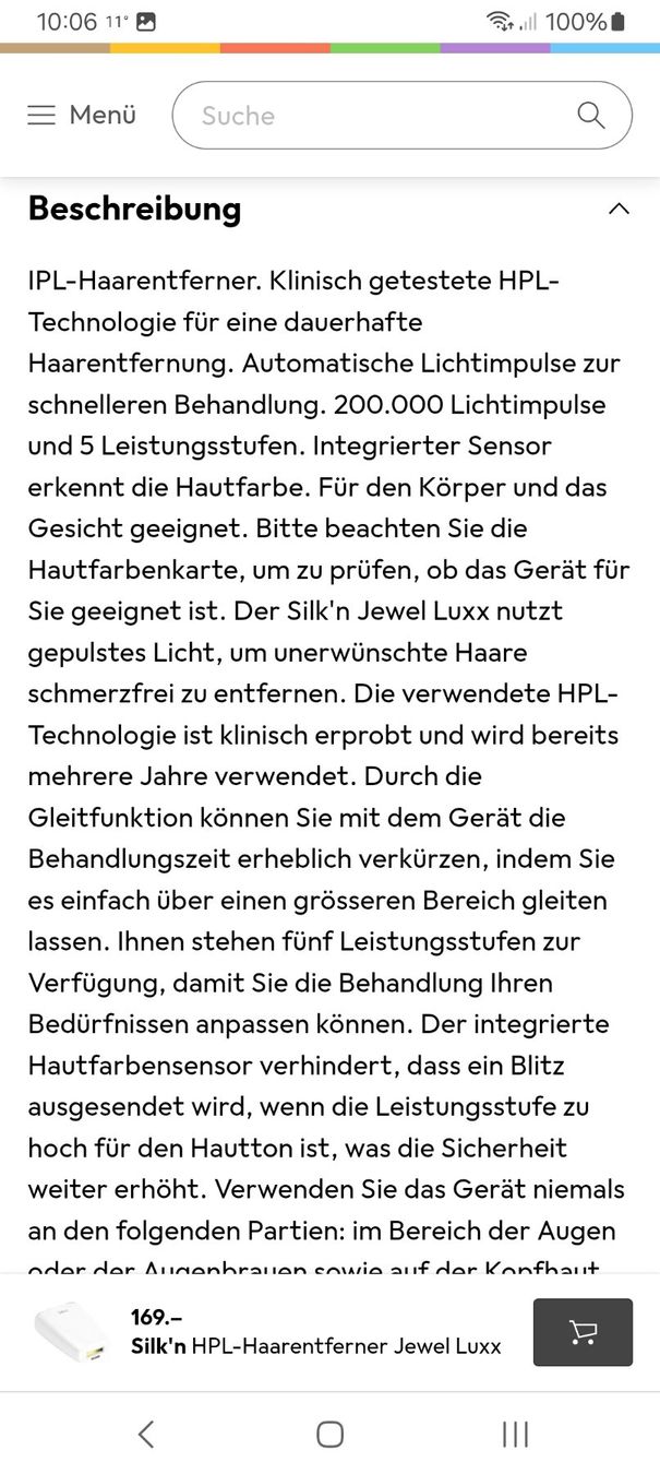 Cura del viso: dauerhafter Haarentferner – Usato da Trüllikon venduto da rowdy70 3