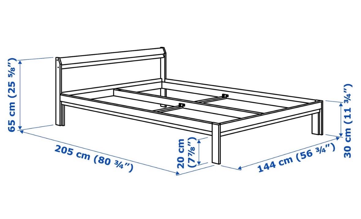 Ikea Letti: Lit, sommier et matelas IKEA 140x200 cm – Usato da Crissier venduto da pao_tq78 3