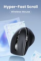 UGREEN Bluetooth Maus Hyper-fast Scroll 5000DPI, Dual Mode