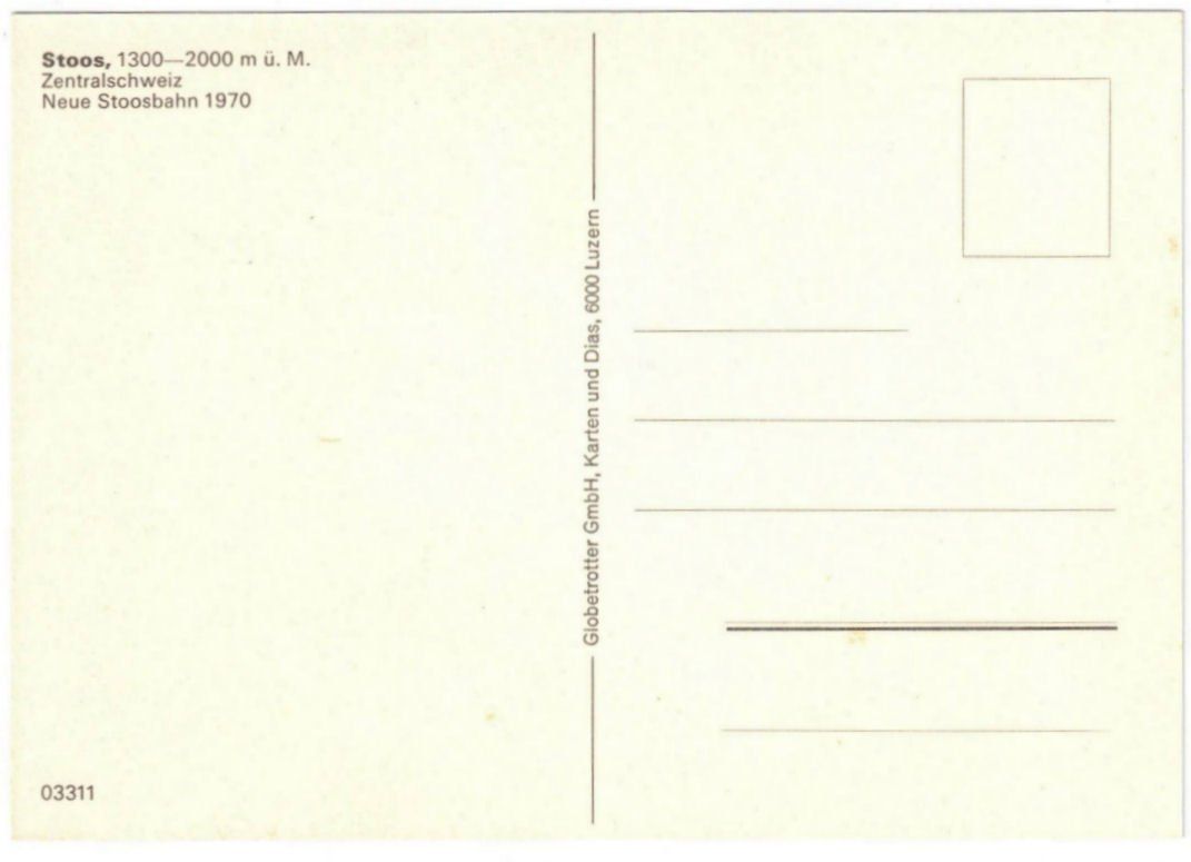 Cartes postales: Stoos - Standseilbahn – D'occasion à Binningen par Mountainrider 1