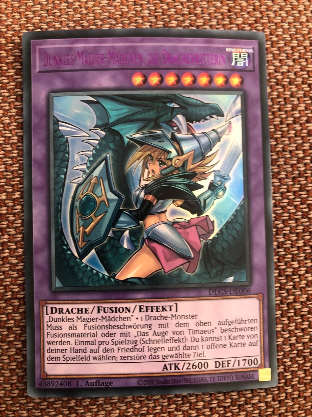 Yugioh Sammelbilder & Trading cards: Dunkles Magier Mädchen, Die Drachenritterin DLCS – Gebraucht aus Beringen von jme_6td7
