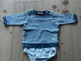 Newbie Baby Body Gr. 74 gestreift - Bio-Baumwolle
