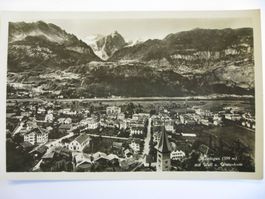 AK  Meiringen mit Well- und Wetterhorn