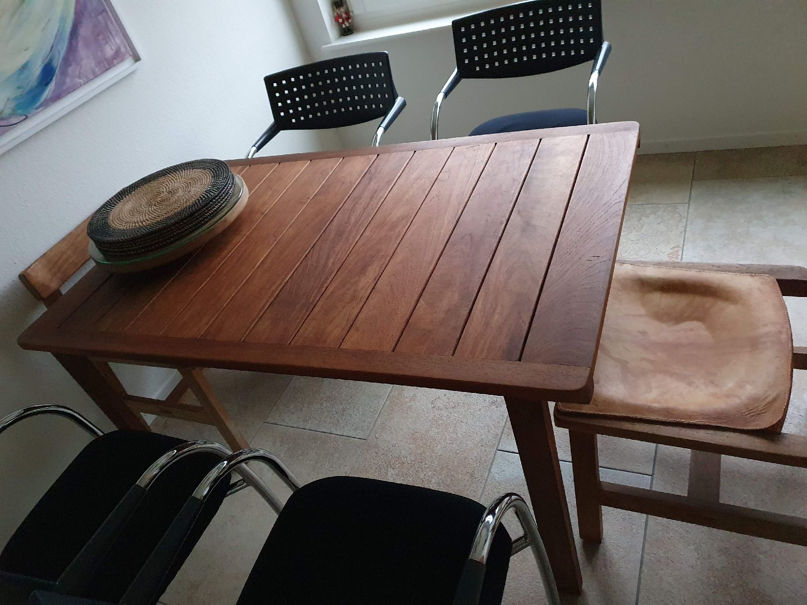 Tavoli: Massiver Antik Holztisch ca. 135x85cm – Usato da Zürich venduto da tachermann 1
