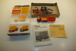 Preiser H0: Mercedes Benz Absetzkipper LAK 2626 AK