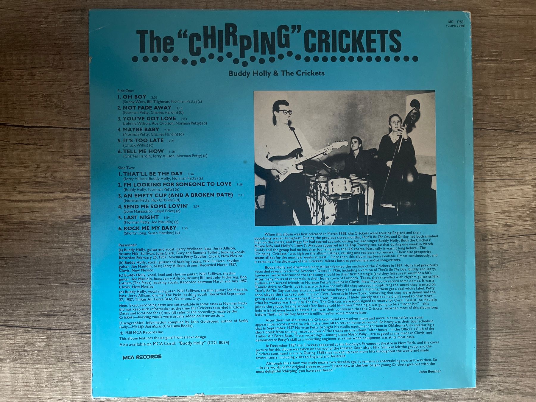 Dischi in vinile: A253/The Chirping Crickets - Buddy Holly – Usato da Frutigen venduto da Philippe_jsp 1