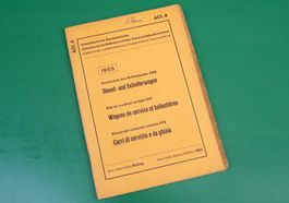 Broschur 401.4 Verzeichnis Dienstwagen SBB (1955)