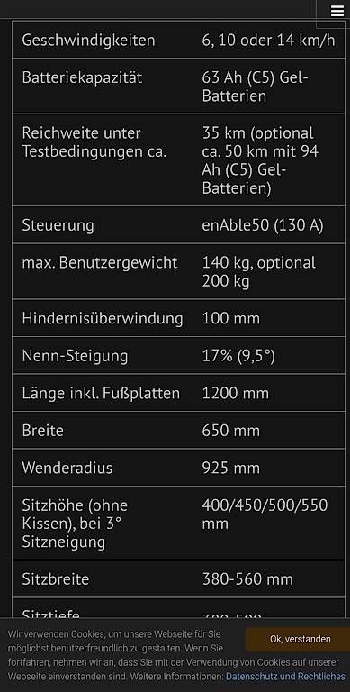 Sedie a rotelle: Rollstuhl elektrisch – Usato da Etzgen venduto da zut_xqj6 3