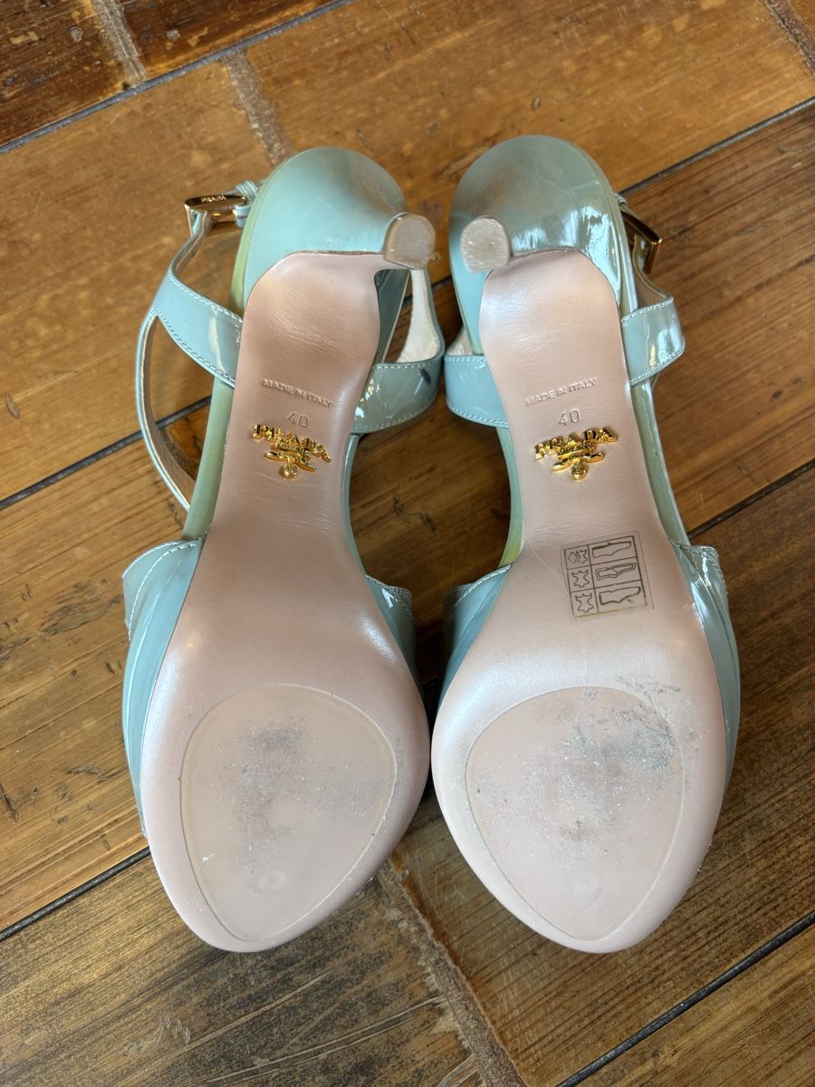 Prada Damenschuhe: Sandales Prada 40 bleu – Neu (gemäss Beschreibung) aus Dotzigen von SecondHandGems 9
