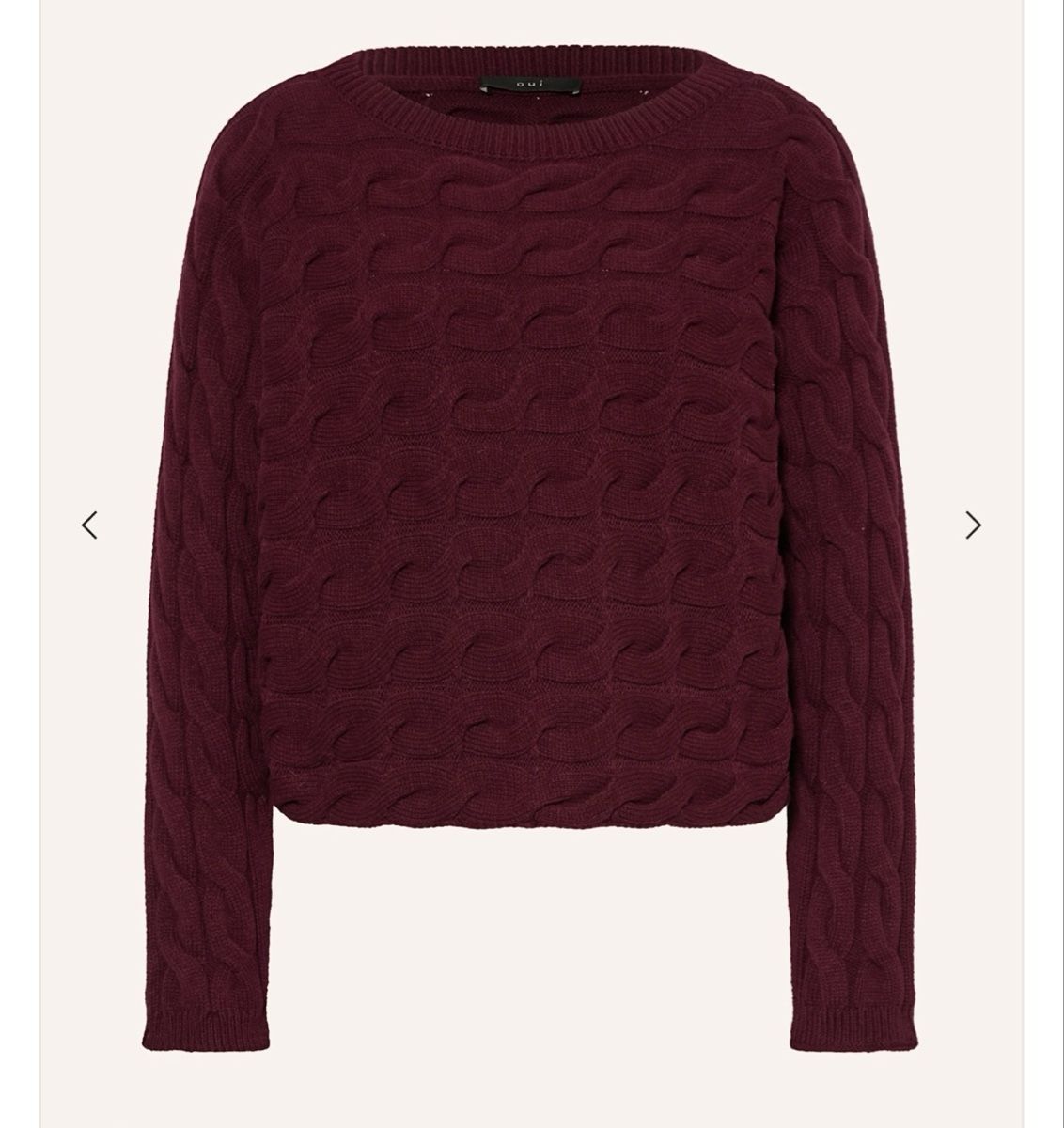 Maglioni & Felpe: Oui Strickpullover bordeaux Gr 38 – Nuovo (secondo la descrizione) da Hindelbank venduto da Surlie 4
