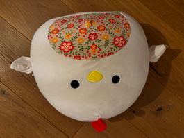 Kissen Huhn mit Blumenmuster gebraucht