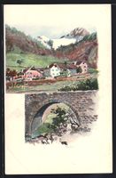 Veytaux, Alte Brücke, Ortsansicht