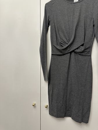 Gina Tricot Kleid Gr. XS, Herbstkleid, grau