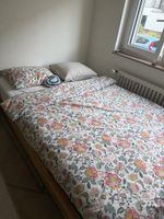 Floral Duvet Cover Set Pillowcases Cotton Blend Double Size