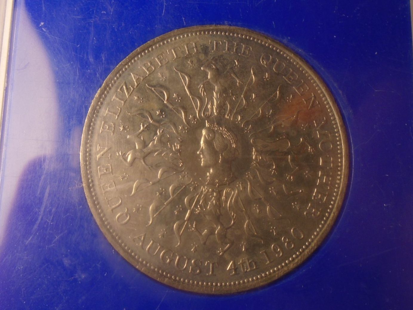 1Queen Elizabeth The Queen Mother Gedenk Münze 80.Geburtstag (Gebraucht ...