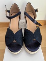 Keilabsatz Sandalen dunkelblau