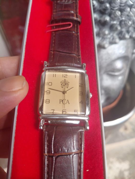 PCA Vintage Herrenuhr, Lederarmband/ new battery (Gebraucht