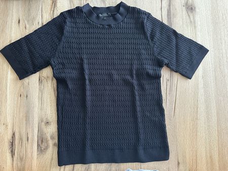 Schickes C&A Premium Kurzarm-Shirt, Schwarz, Grösse M