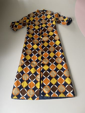 Vintage Mantel mit Muster Kowä M, Top Zustand!