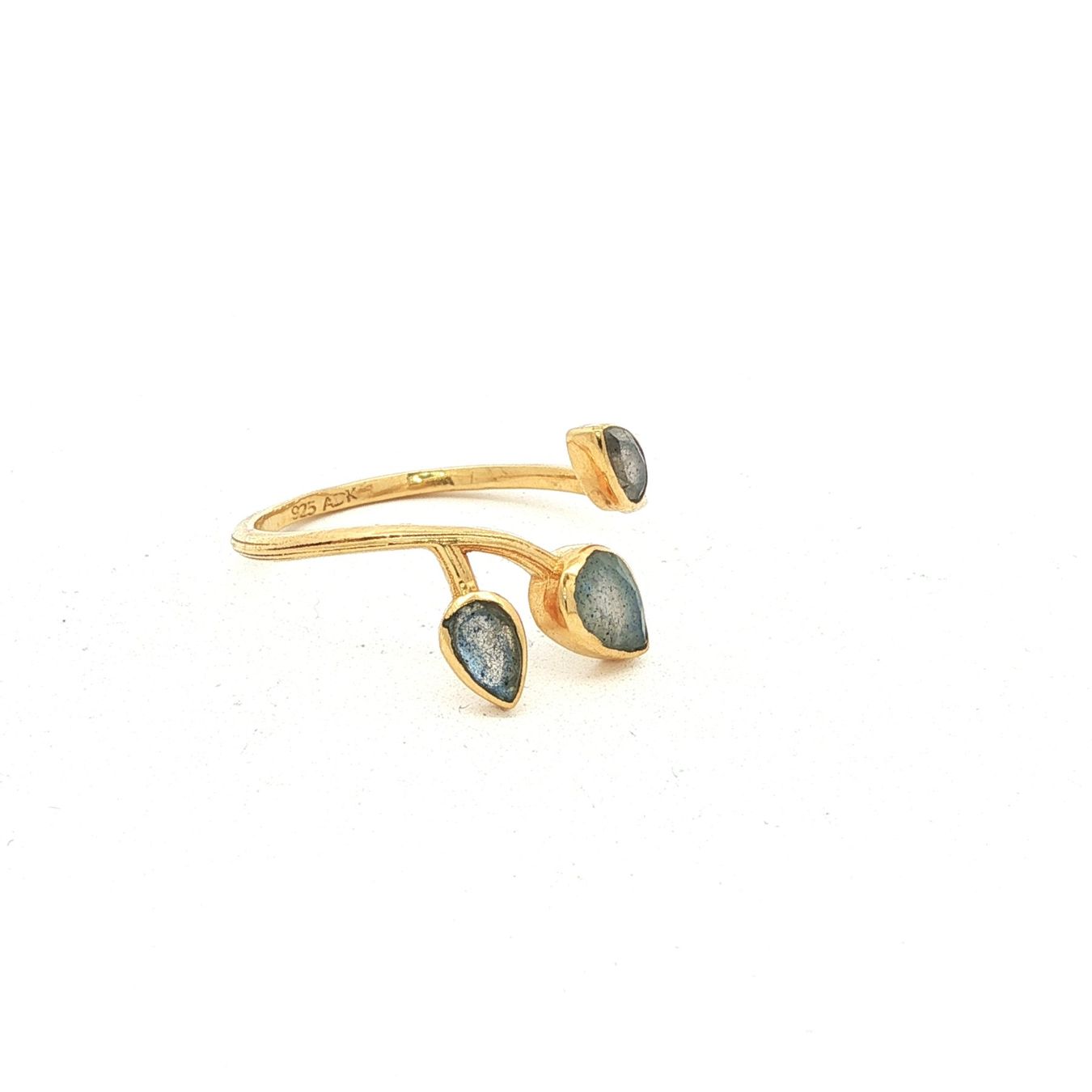 Olga Ribler Anelli: Unikate Silber Ring 925 mit Labradorit Grösse 55 – Nuovo (secondo la descrizione) da Luzern venduto da Schmuckoutlet 3