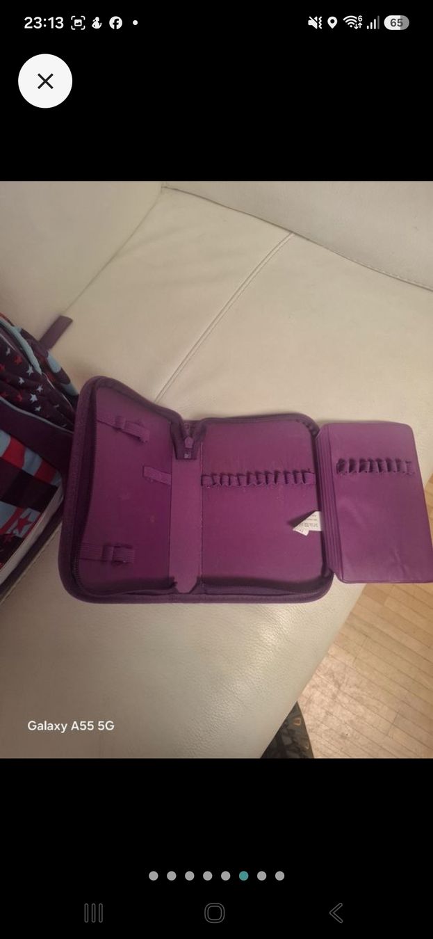 Sacs à dos: Rucksack mit passendem Federmäppchen, lila, Sterne – D'occasion à Sirnach par donatogalella81 5
