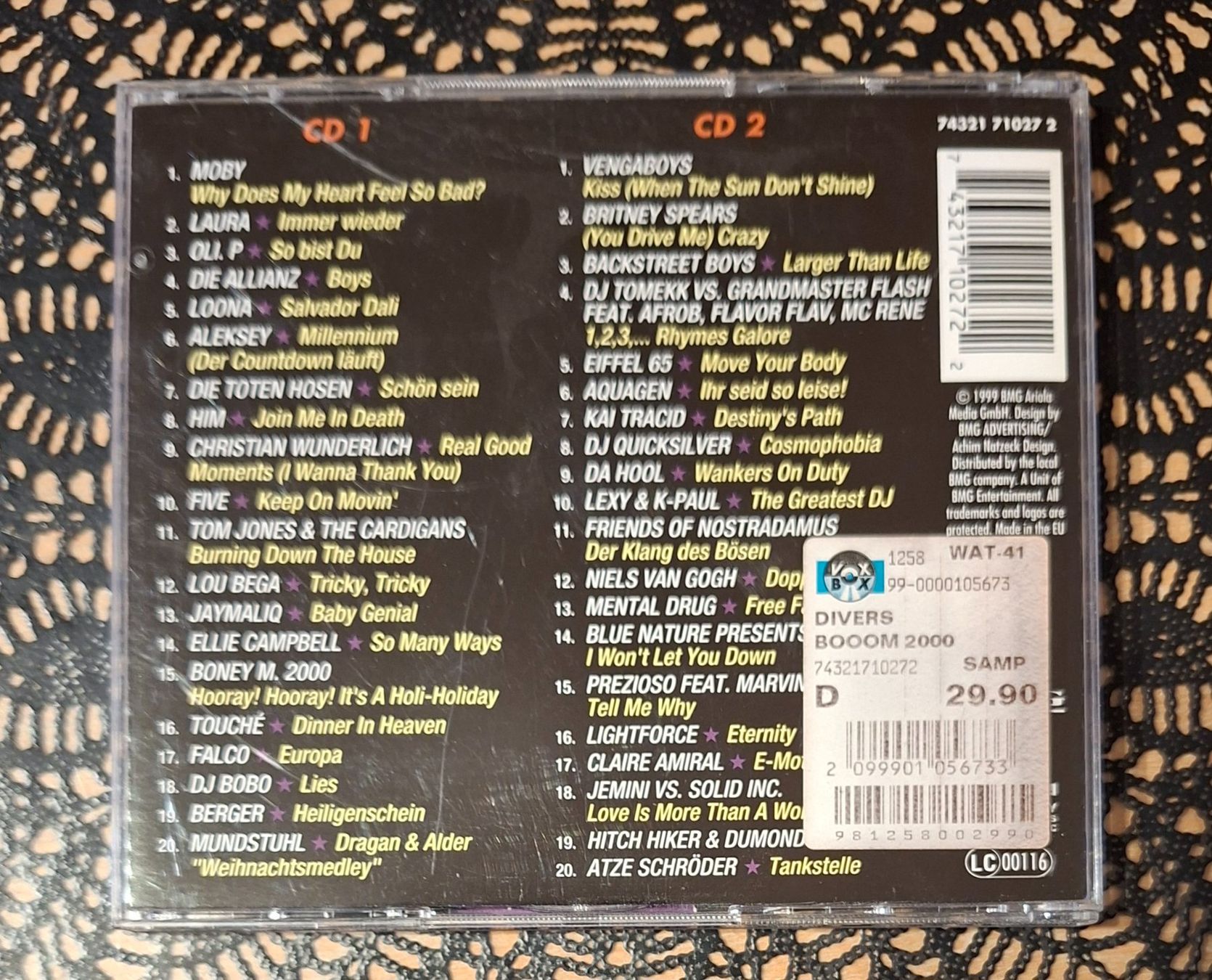 CDs: Boom 2000, Pop Compilation 2CD Sampler 2000 – D'occasion à Schönenberg TG par Gregolino76 1