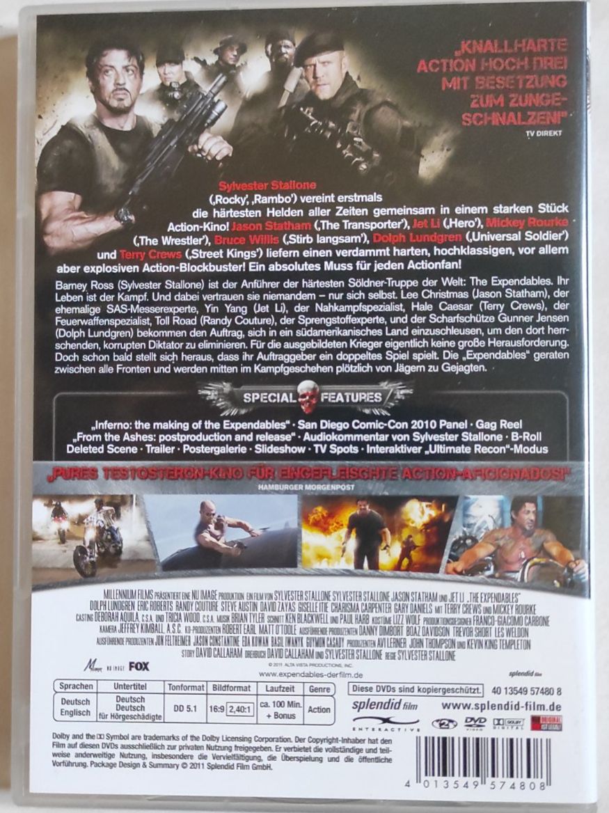 Tutti i DVDs: The Expendables 2-Disc Special Edition DVD – Usato da Winterthur venduto da Blacknero 1