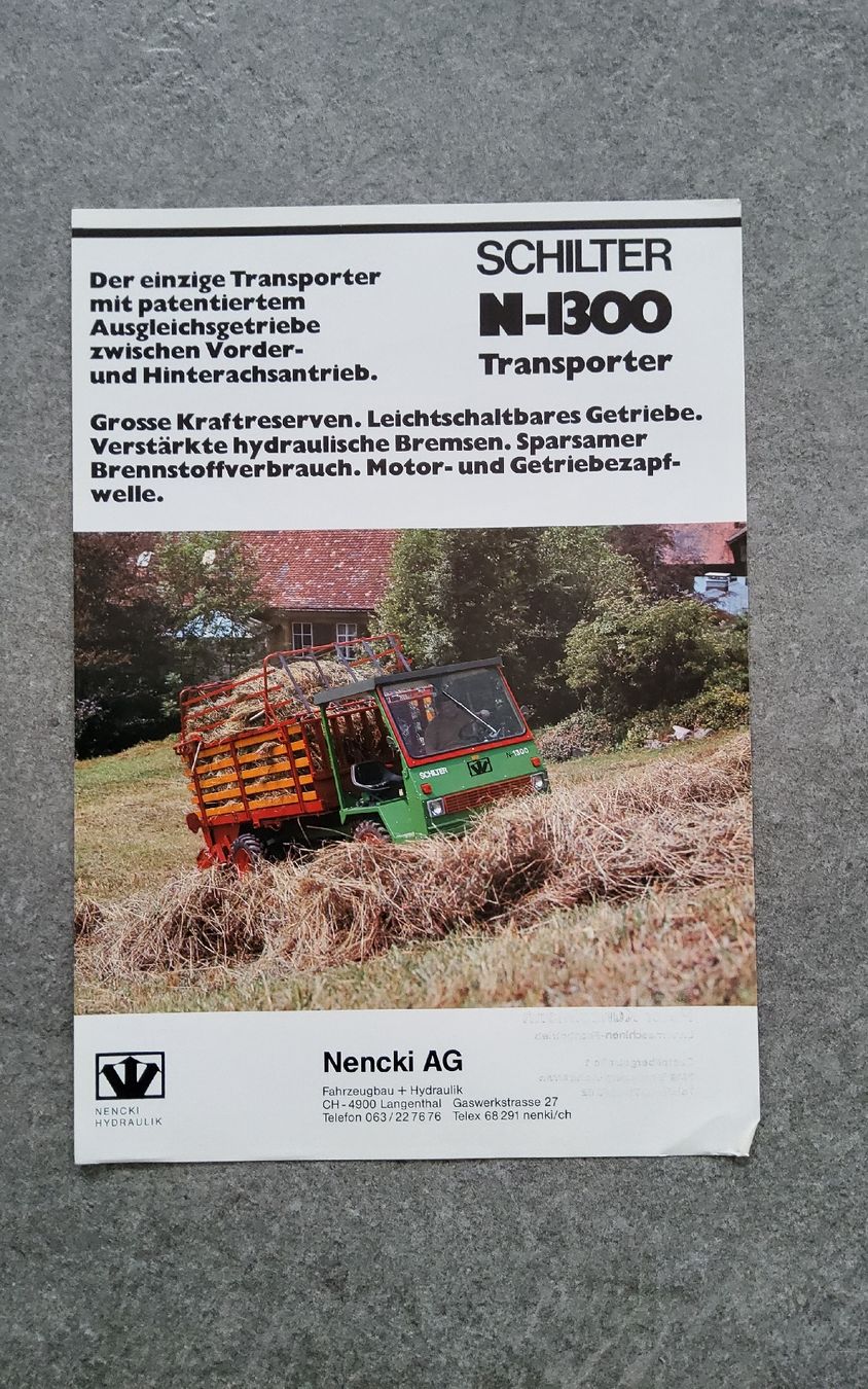 Schilter Documents: Schilter N 1300 Transporter – D'occasion à Holziken par douglas70