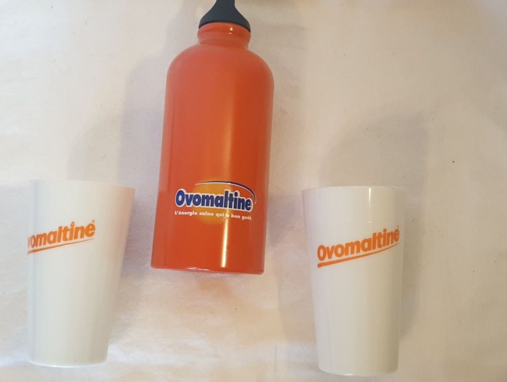 OVOMALTINE 2 Becher und 1 Trinkflasche 3
