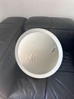 Miroir hublot vintage en métal blanc 50cm, 1970-80