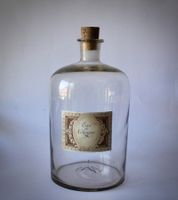 EAU DE COLOGNE, GR. GLASFLASCHE. EUROPÄISCH, 19./20.JAHRH.