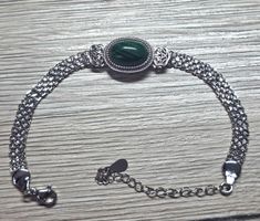 ✨ Malachit Edelstahl Armband ✨💚C
