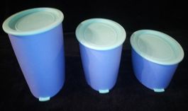 3 TUPPERWARE Trendsetter Vorratsbehälter in Blau