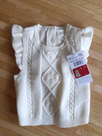 Baby Weste Orchestra weiss Grösse 67 cm neut
