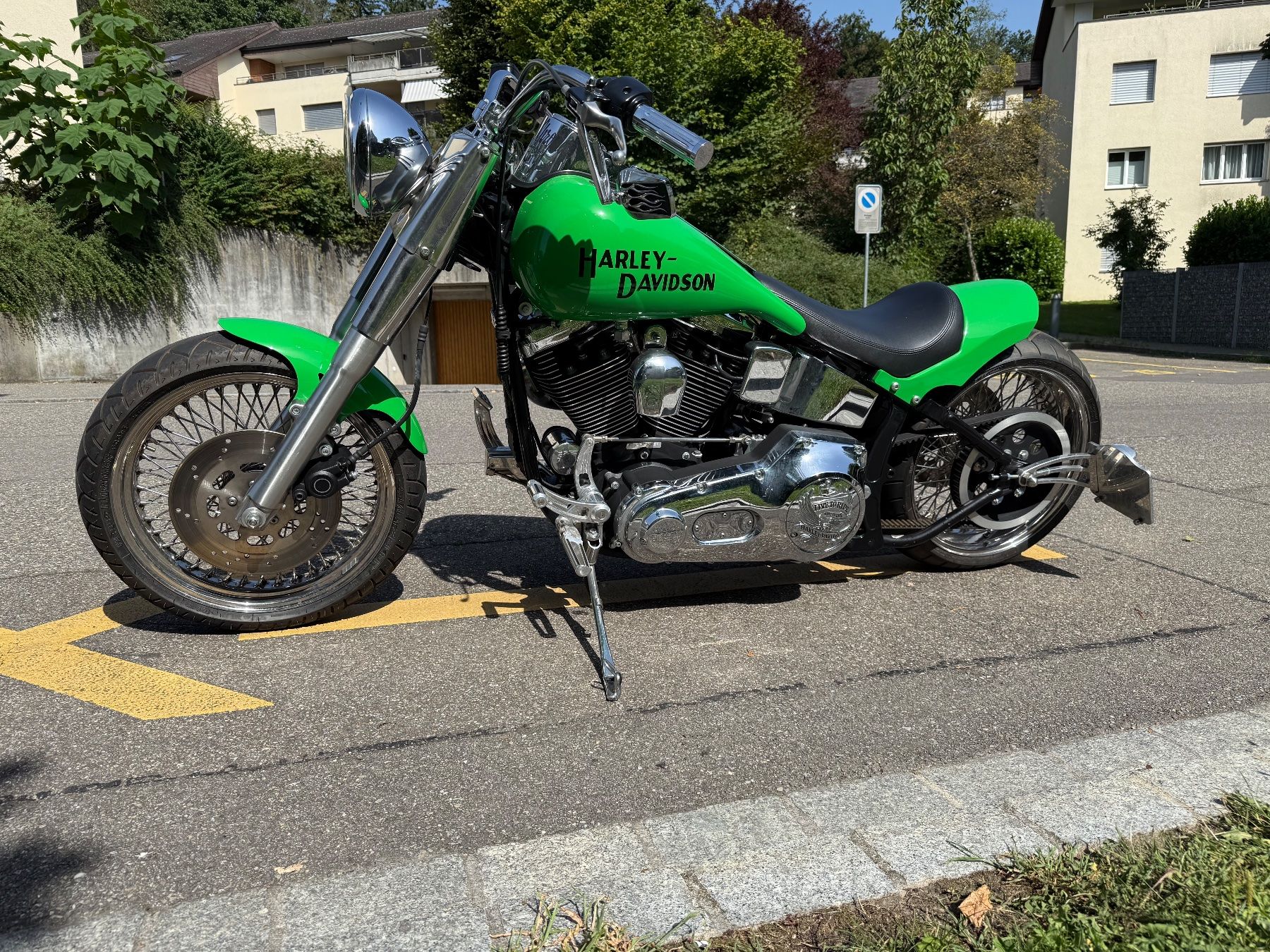 Harley-Davidson Chopper: Harley Davidson Heritage Evo Softail Custom – Usato da Rütihof venduto da elcheffe81