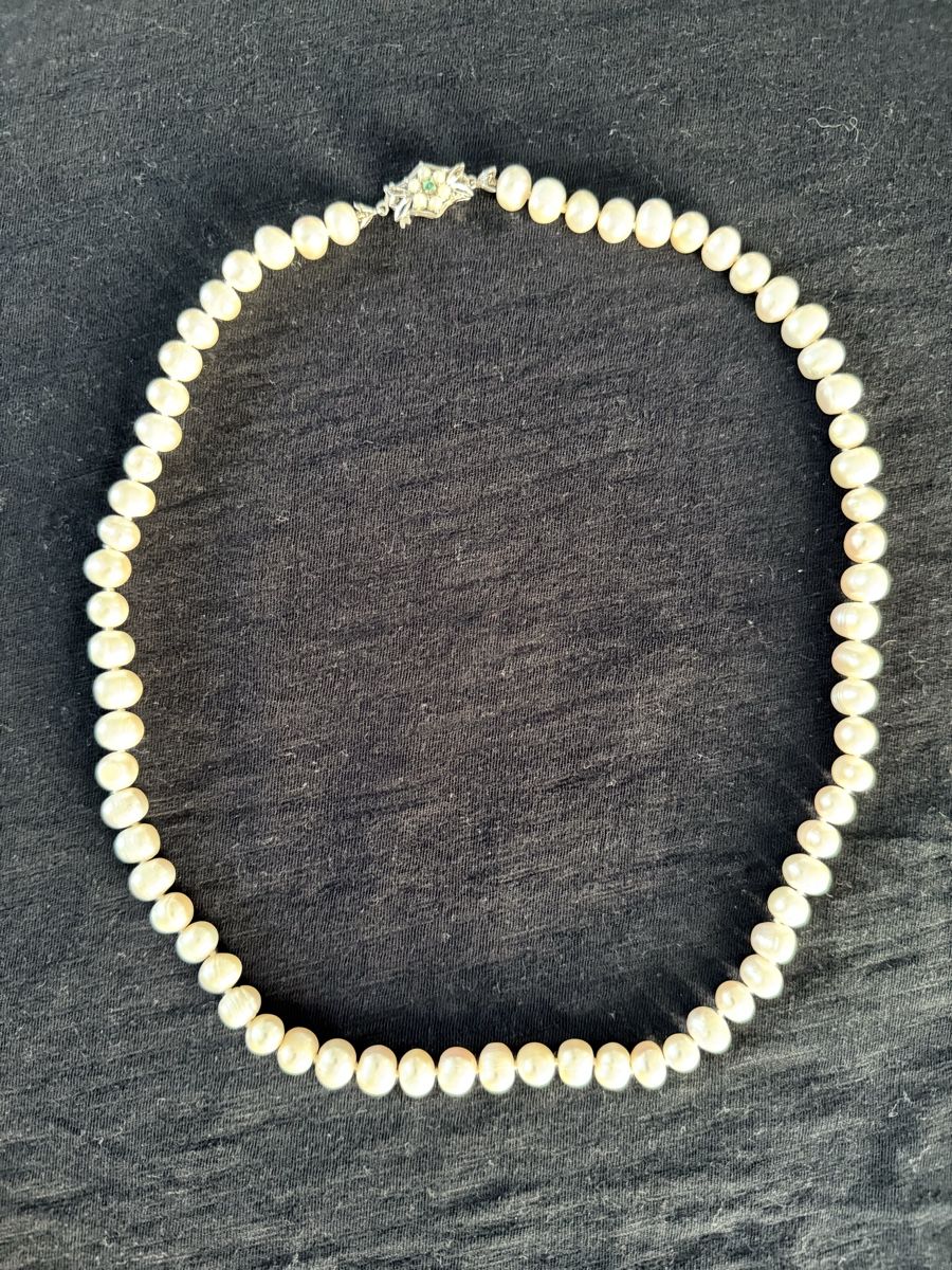 Perle (finte): Perlenkette mit Goldverschluss – Usato da Oetwil a.d. Limmat venduto da mme_2ffs