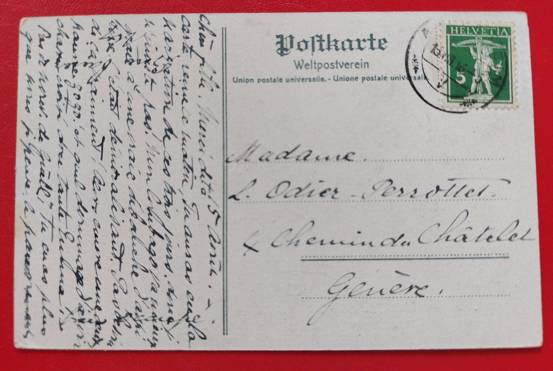 Cartoline postali: Gempen - Aussichtsturm 1916 – Usato da St-Légier-La Chiésaz venduto da Theo005 1