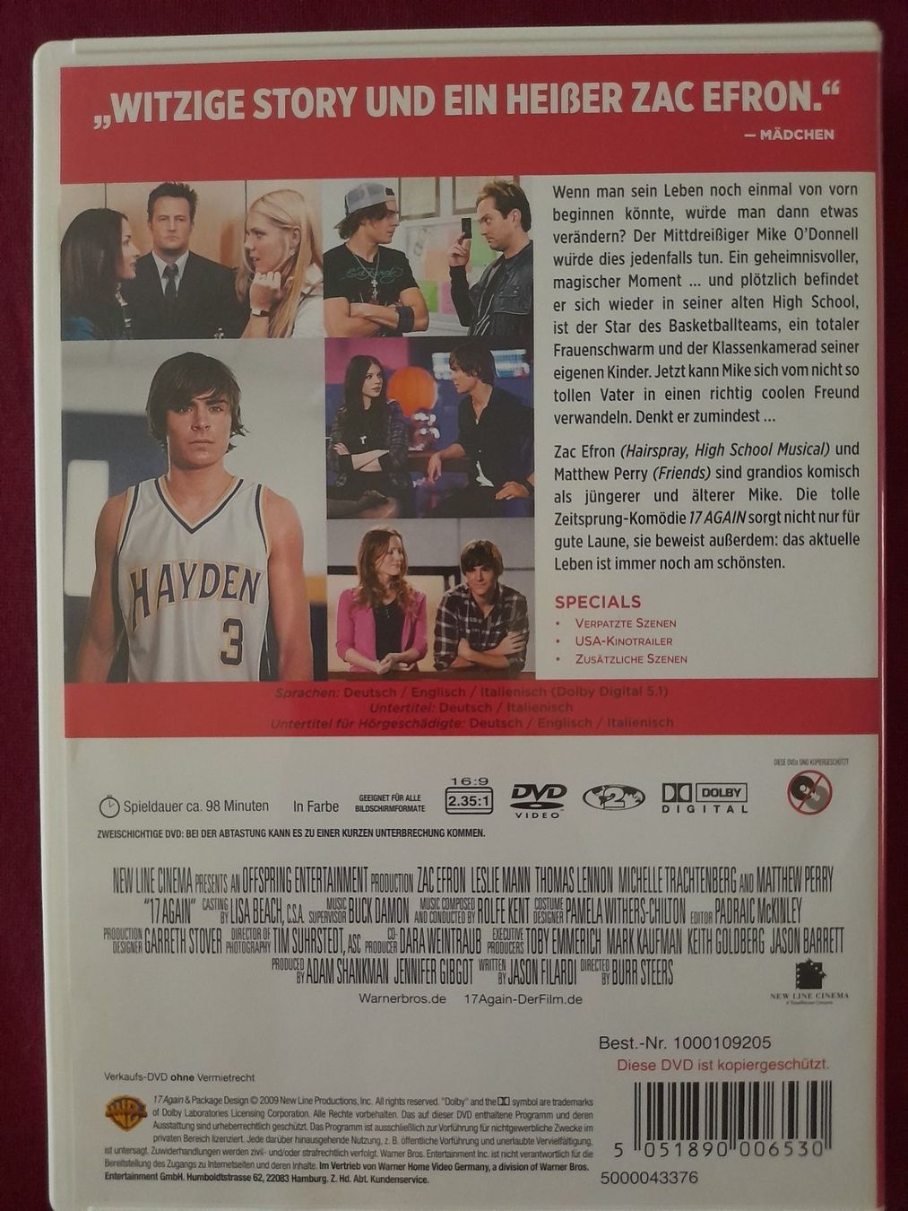Tutti i DVDs: DVD: 17 again / mit Zac Efron – Usato da Eiken venduto da Lashar 1