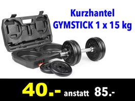 🔴  Kurzhantel GYMSTICK 1 x 15 kg /305B