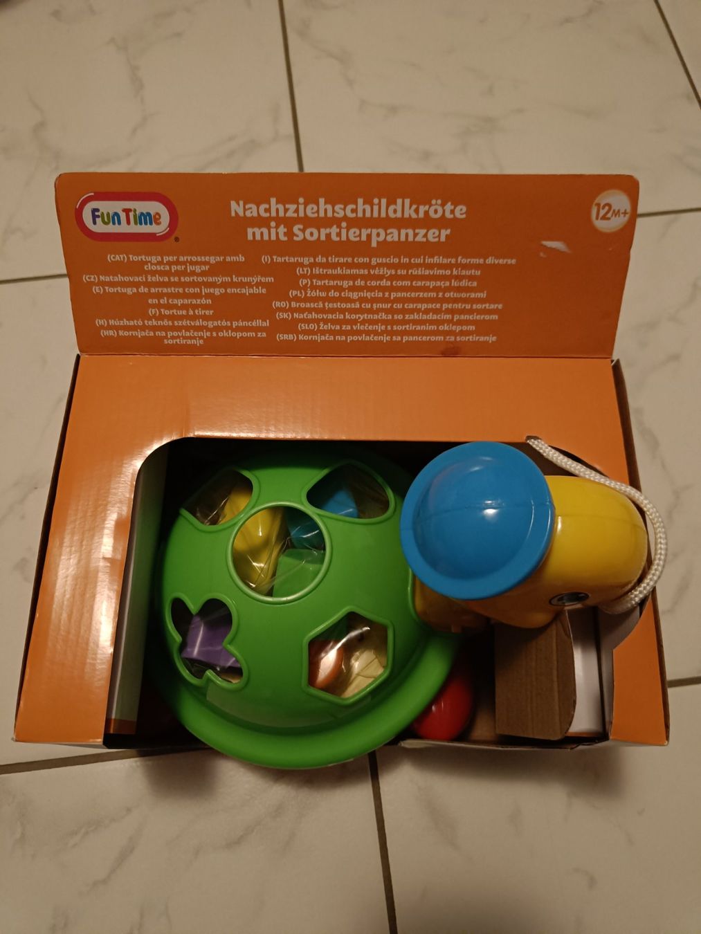Giocattoli: Nachziehschildkröte mit Sortierpanzer – Nuovo (secondo la descrizione) da Schwyz venduto da Francesca54 3