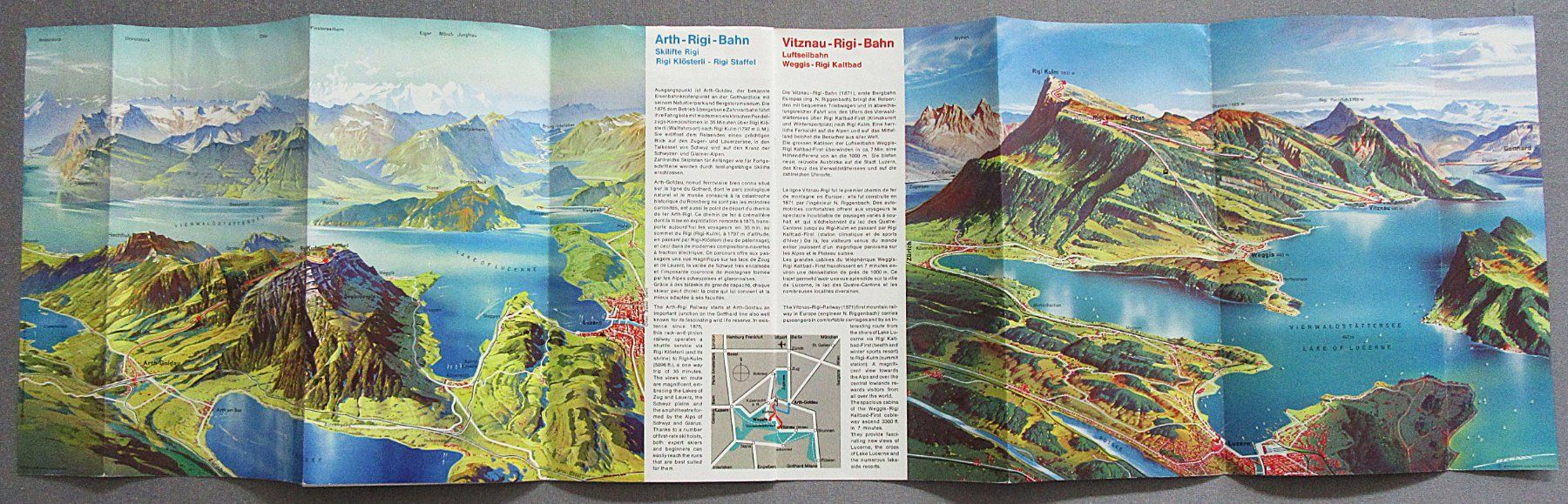 Documenti: Prospekt Rigi - mit Panoramakarten - von 1976 – Usato da Auenstein venduto da Padabimbim 4
