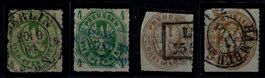 Altdeutschland 1861/63 Preussen gute + saubere Werte gest.
