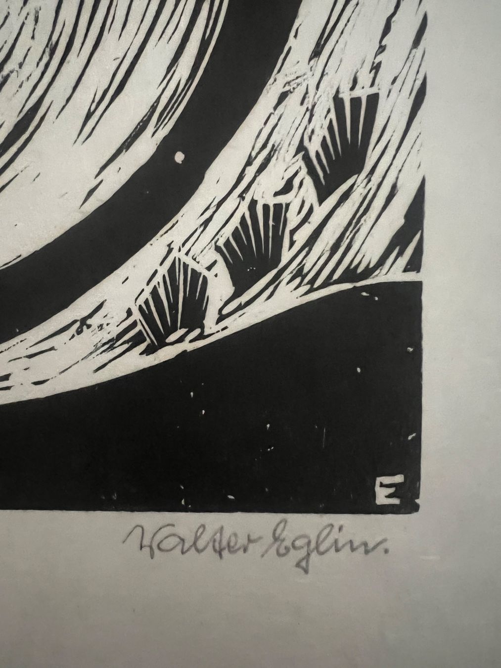 Xilografie: Walter Eglin, handsigniert – Usato da Rain venduto da Pic-Ass 2