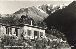 Pontresina - Restaurant Schafberg mit Piz Palü