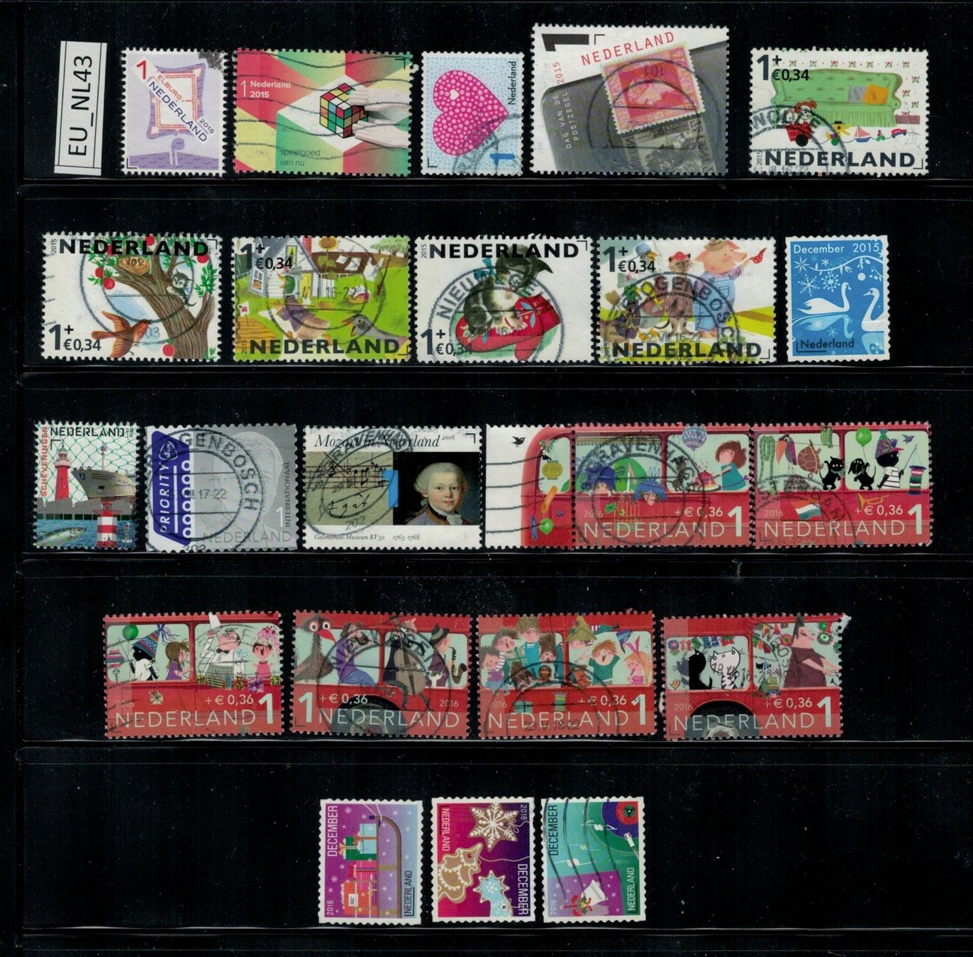 Tutti i francobolli: Niederlande 2015/16, EU_NL43 – Usato da Erlenbach ZH venduto da panstamps