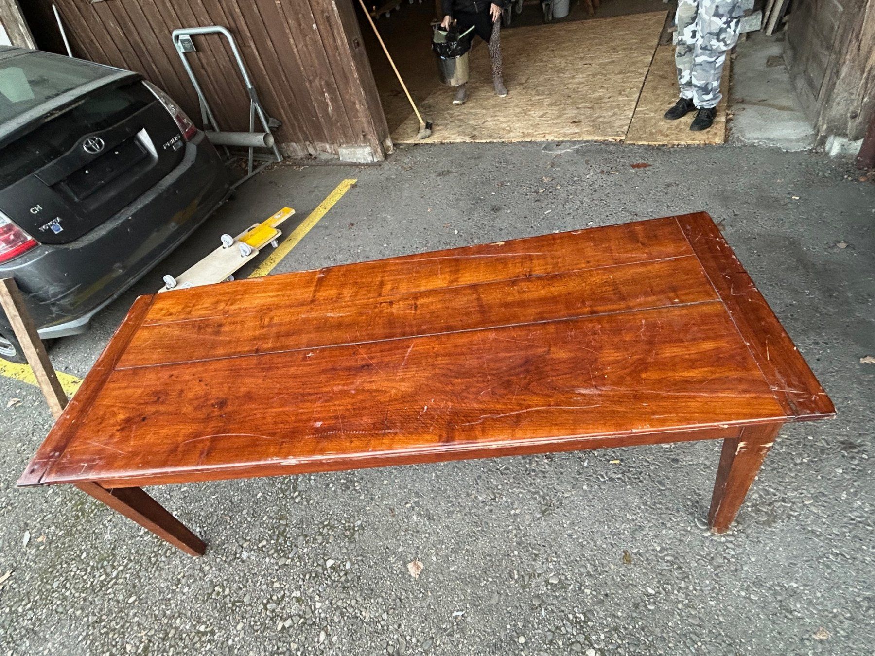 Tavoli: Antiker  Biedermeier Tisch  Kirschbaum 200 x 77 cm – Usato da Koblenz venduto da Forellenteich 4