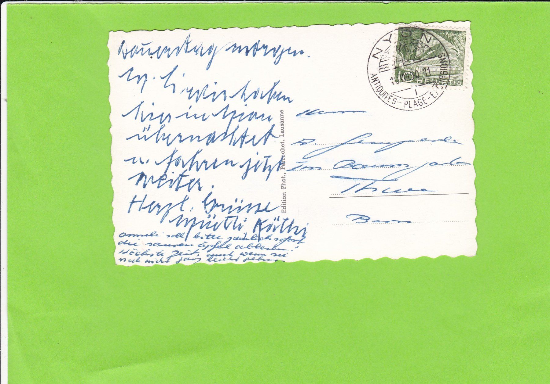 Cartoline postali: Château de Nyon – Usato da St. Peterzell venduto da neckertal 1